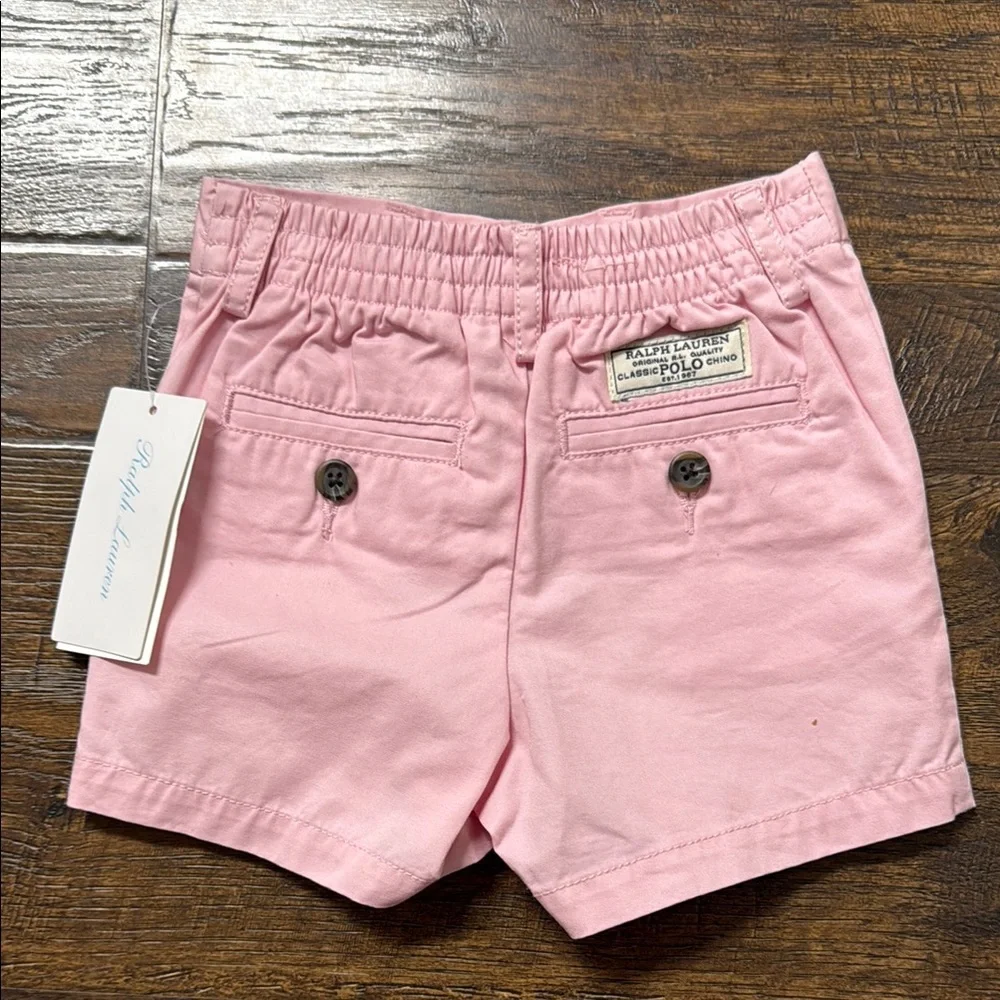 Ralph Lauren Soft Pink Shorts 9 months - Picture 2 of 4